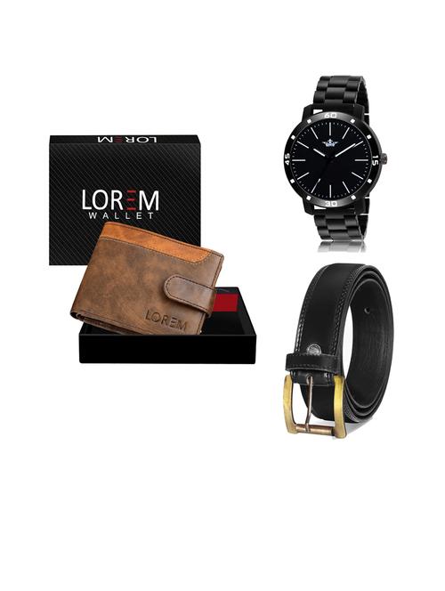 belt, wallet & watch gift combo - 19445873 - Very Small Image - 1