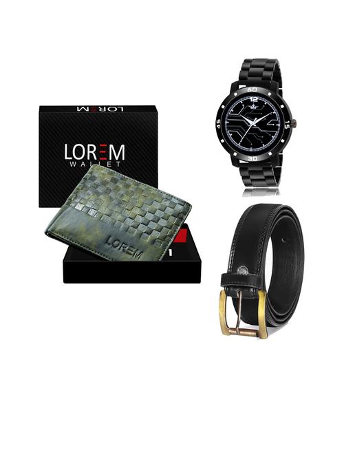 belt, wallet & watch gift combo - 19445912 - Very Small Image - 1