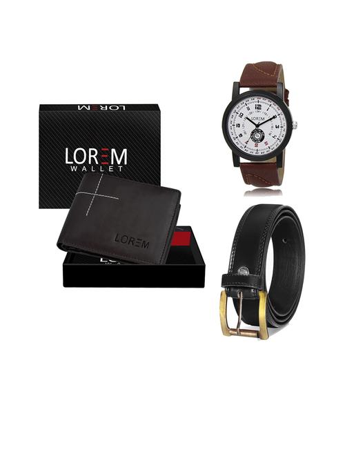 belt, wallet & watch gift combo - 19445960 - Very Small Image - 1