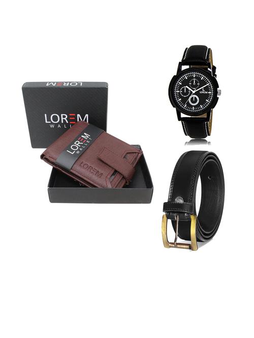 belt, wallet & watch gift combo - 19445973 - Very Small Image - 1