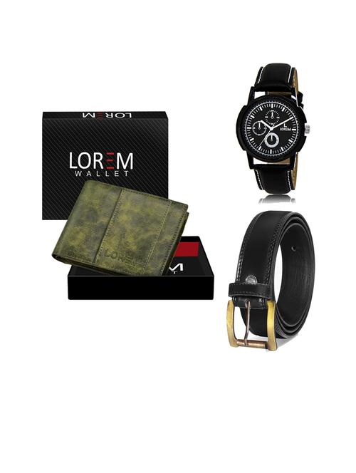 belt, wallet & watch gift combo - 19445982 - Very Small Image - 1