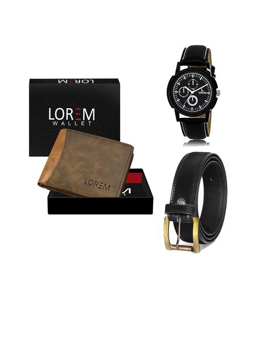 belt, wallet & watch gift combo - 19445990 - Very Small Image - 1