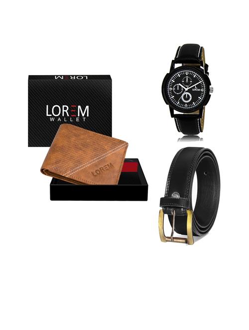 belt, wallet & watch gift combo - 19445997 - Very Small Image - 1