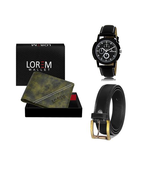belt, wallet & watch gift combo - 19445998 - Very Small Image - 1