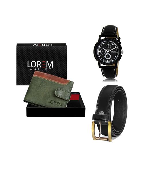 belt, wallet & watch gift combo - 19446010 - Very Small Image - 1