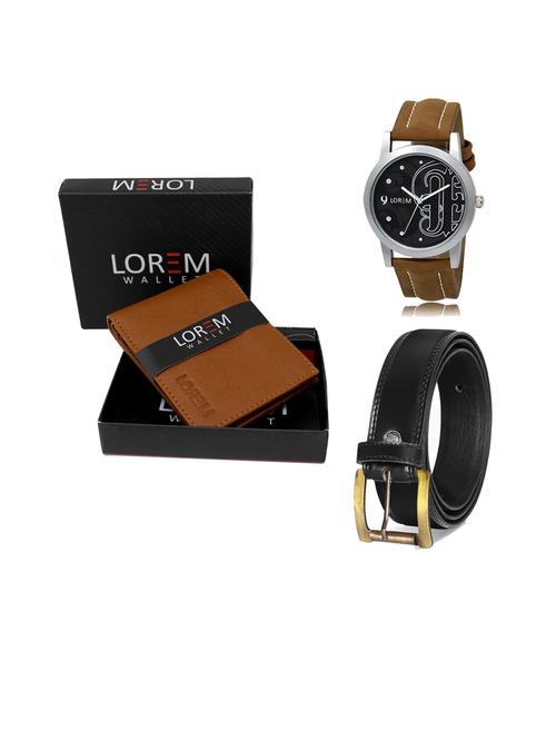 belt, wallet & watch gift combo - 19446012 - Very Small Image - 1
