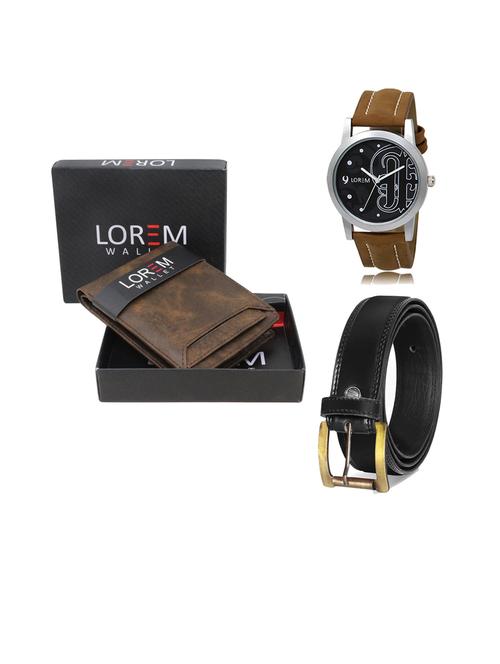 belt, wallet & watch gift combo - 19446014 - Very Small Image - 1