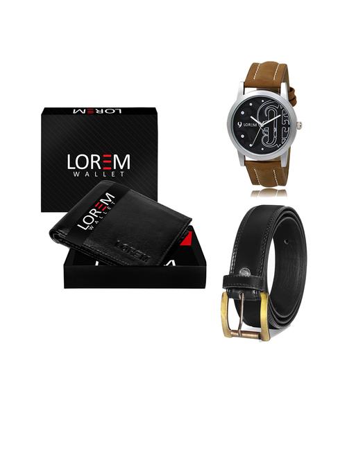 belt, wallet & watch gift combo - 19446024 - Very Small Image - 1