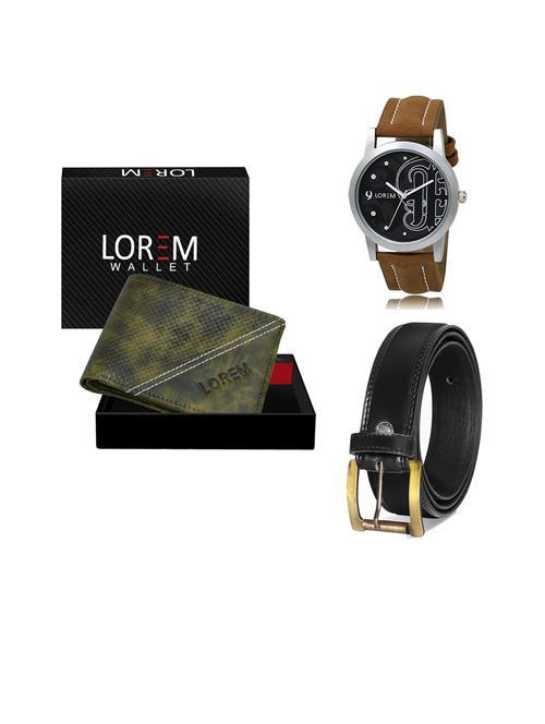 belt, wallet & watch gift combo - 19446043 - Very Small Image - 1