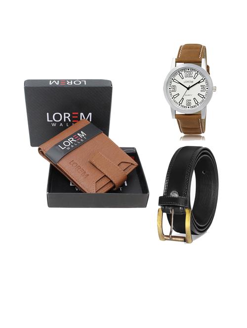 belt, wallet & watch gift combo - 19446064 - Very Small Image - 1