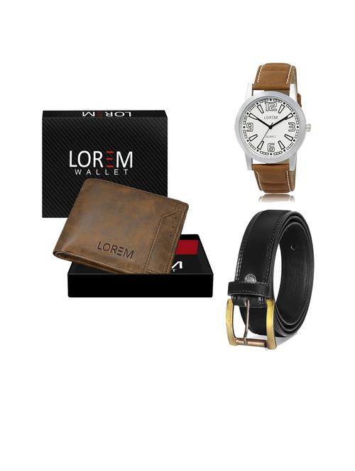 belt, wallet & watch gift combo - 19446078 - Very Small Image - 1
