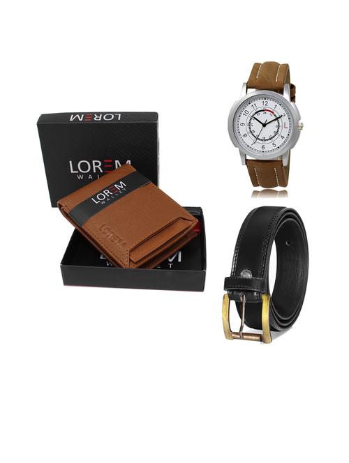 belt, wallet & watch gift combo - 19446148 - Very Small Image - 1