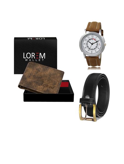 belt, wallet & watch gift combo - 19446172 - Very Small Image - 1