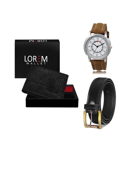 belt, wallet & watch gift combo - 19446175 - Very Small Image - 1