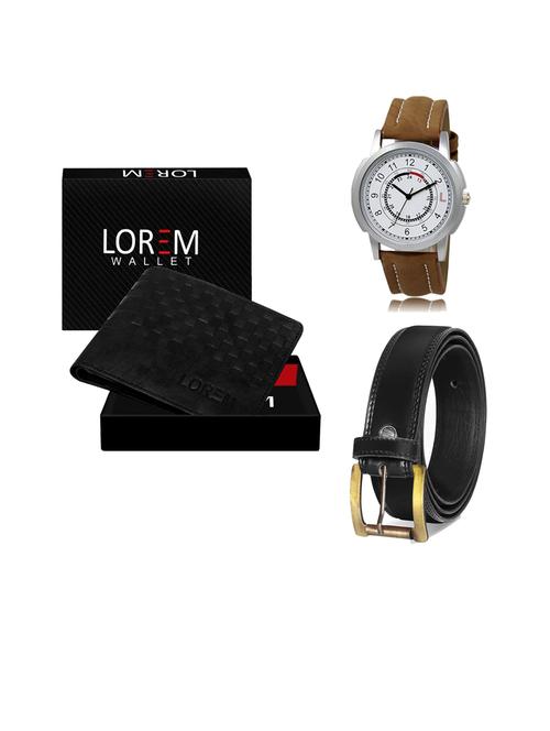 belt, wallet & watch gift combo - 19446183 - Very Small Image - 1