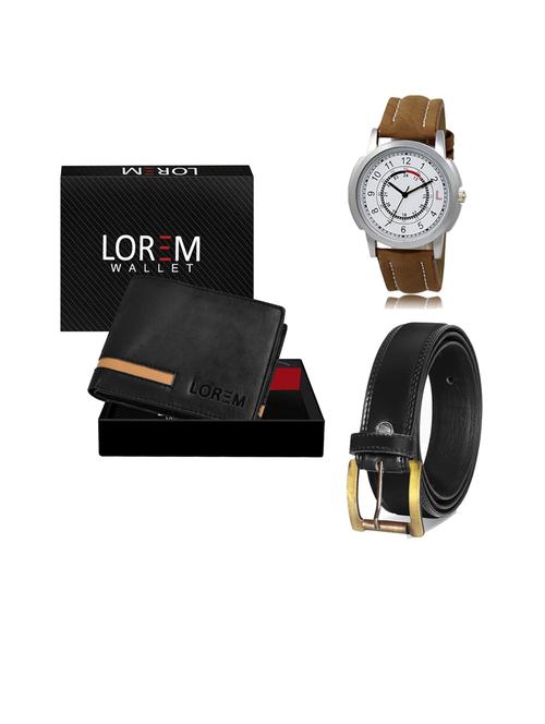 belt, wallet & watch gift combo - 19446186 - Very Small Image - 1