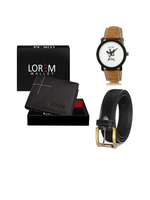 belt, wallet & watch gift combo - 19446230 - Very Small Image - 1