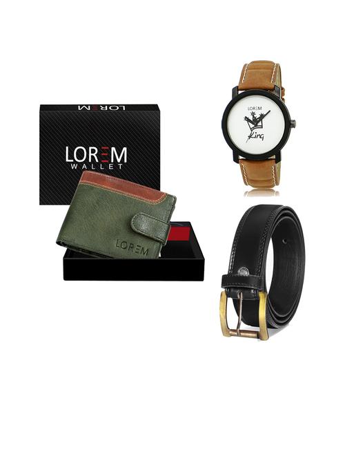 belt, wallet & watch gift combo - 19446235 - Very Small Image - 1