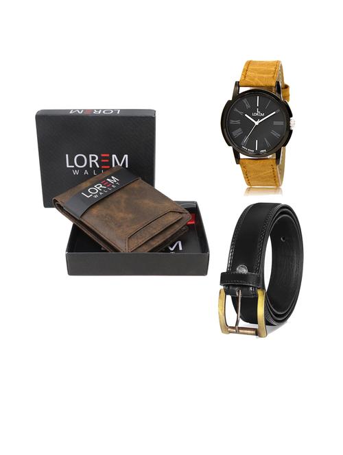 belt, wallet & watch gift combo - 19446239 - Very Small Image - 1