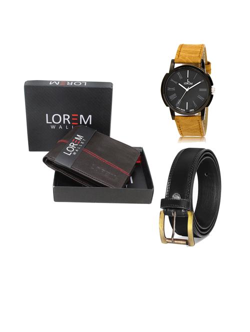 belt, wallet & watch gift combo - 19446241 - Very Small Image - 1
