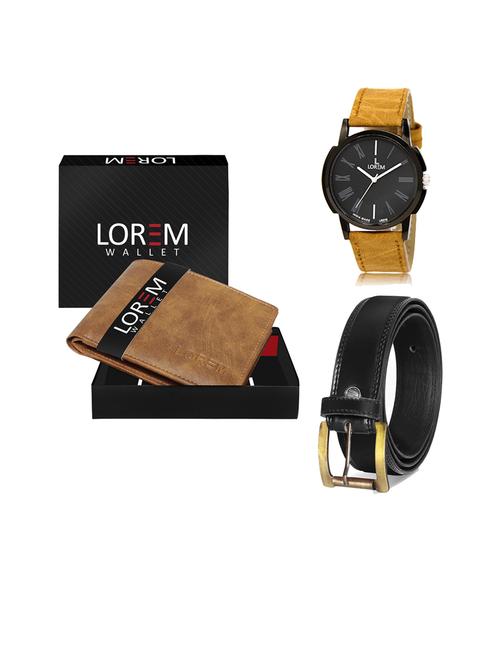 belt, wallet & watch gift combo - 19446247 - Very Small Image - 1