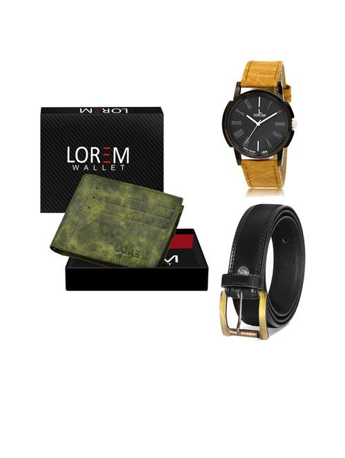 belt, wallet & watch gift combo - 19446251 - Very Small Image - 1