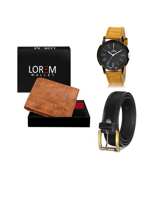 belt, wallet & watch gift combo - 19446263 - Very Small Image - 1