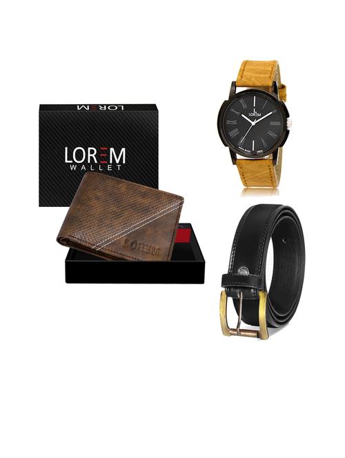 belt, wallet & watch gift combo - 19446266 - Very Small Image - 1