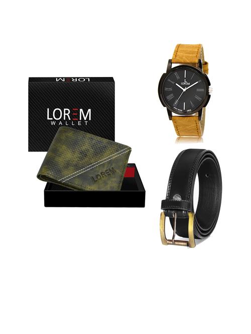 belt, wallet & watch gift combo - 19446268 - Very Small Image - 1
