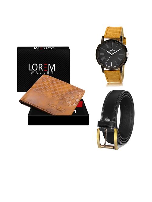 belt, wallet & watch gift combo - 19446271 - Very Small Image - 1