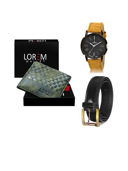 belt, wallet & watch gift combo - 19446272 - Very Small Image - 1