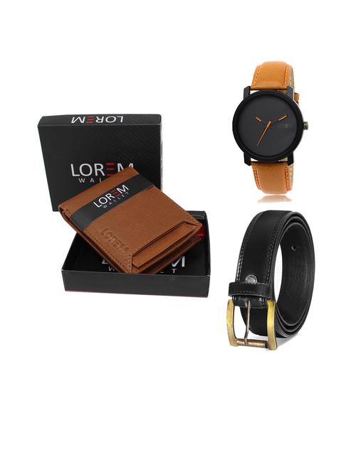 belt, wallet & watch gift combo - 19446283 - Very Small Image - 1