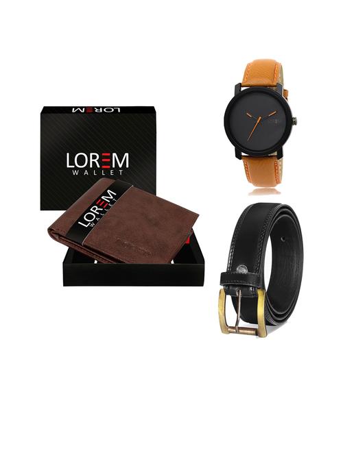 belt, wallet & watch gift combo - 19446291 - Very Small Image - 1