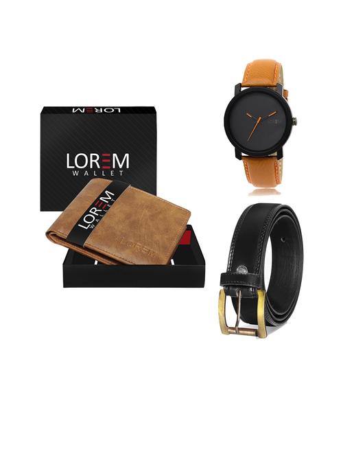 belt, wallet & watch gift combo - 19446292 - Very Small Image - 1