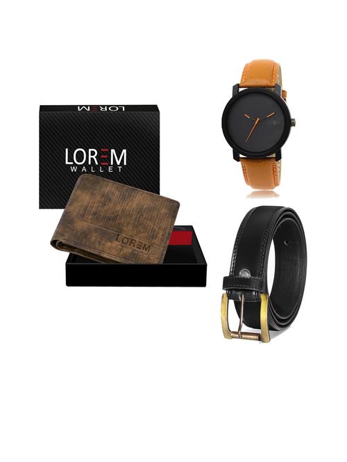belt, wallet & watch gift combo - 19446307 - Very Small Image - 1
