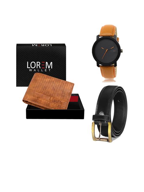 belt, wallet & watch gift combo - 19446308 - Very Small Image - 1