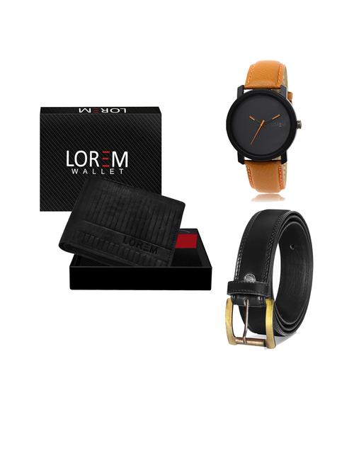 belt, wallet & watch gift combo - 19446310 - Very Small Image - 1