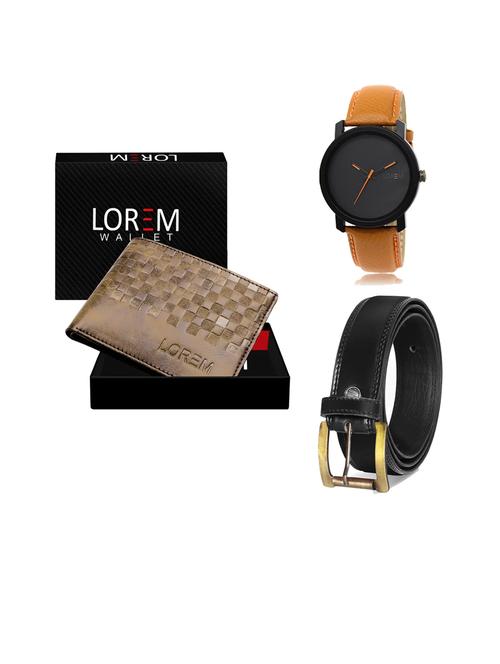 belt, wallet & watch gift combo - 19446315 - Very Small Image - 1