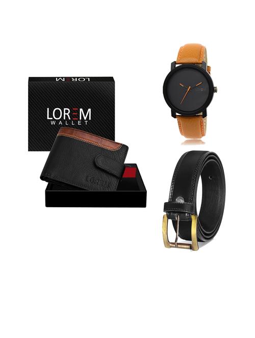 belt, wallet & watch gift combo - 19446324 - Very Small Image - 1