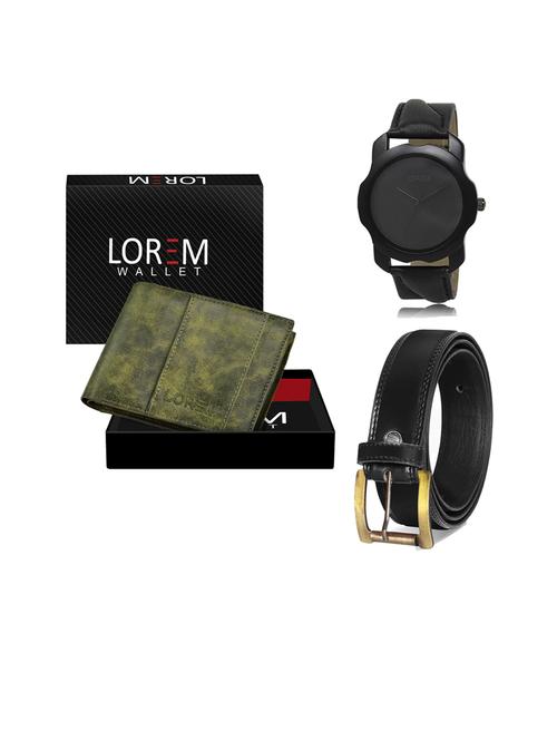 belt, wallet & watch gift combo - 19446387 - Very Small Image - 1