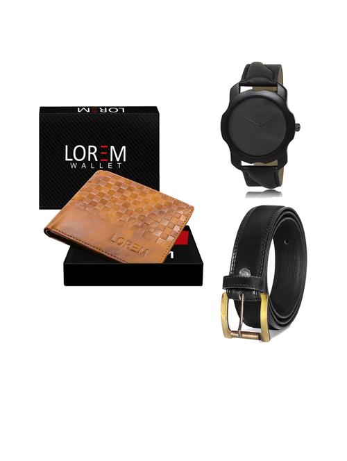 belt, wallet & watch gift combo - 19446406 - Very Small Image - 1