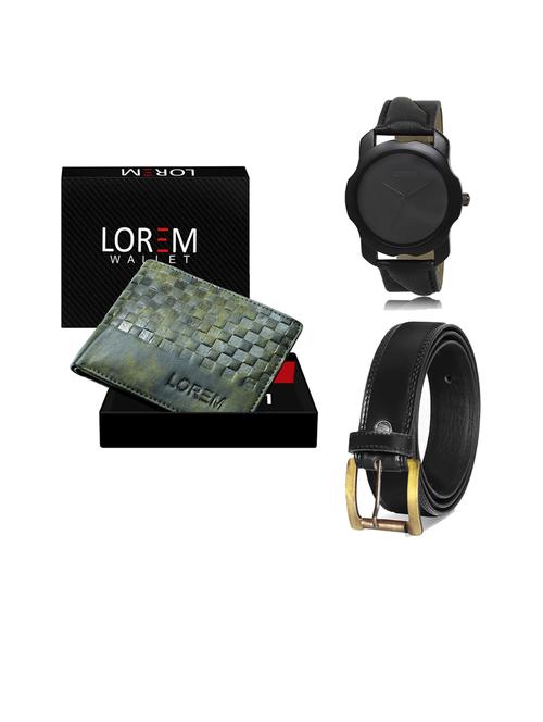 belt, wallet & watch gift combo - 19446407 - Very Small Image - 1