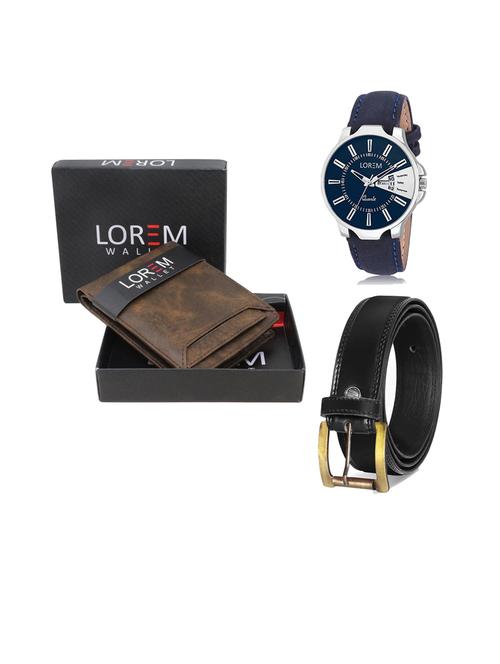 belt, wallet & watch gift combo - 19446419 - Very Small Image - 1