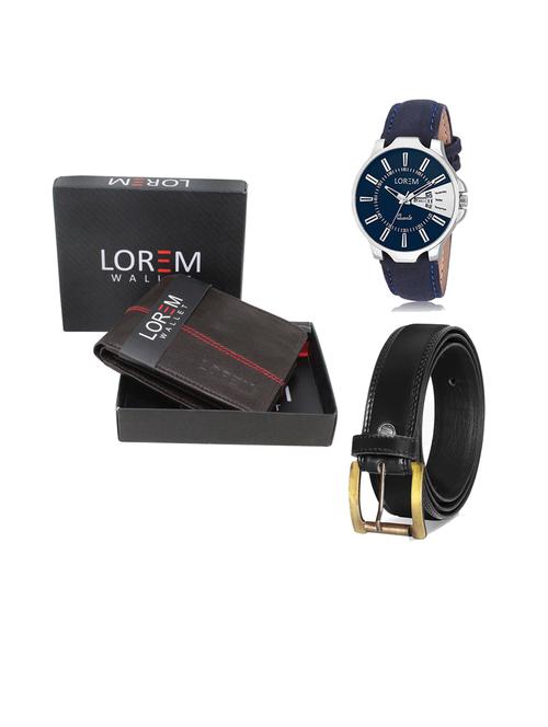 belt, wallet & watch gift combo - 19446421 - Very Small Image - 1