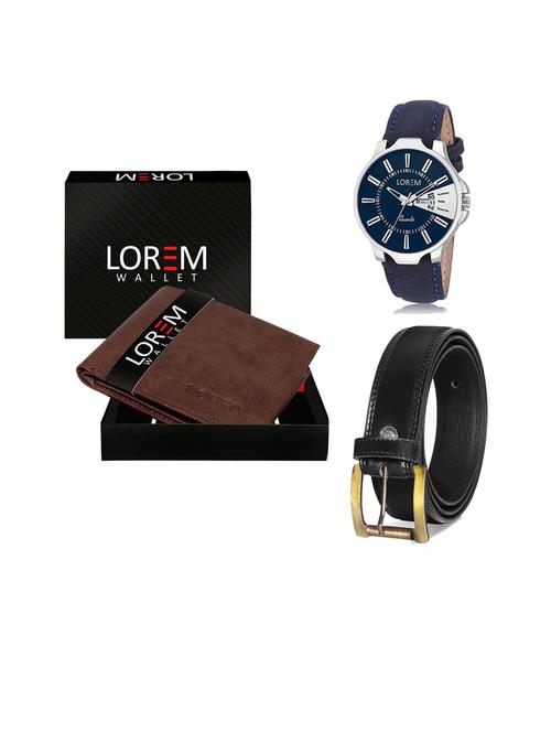 belt, wallet & watch gift combo - 19446426 - Very Small Image - 1