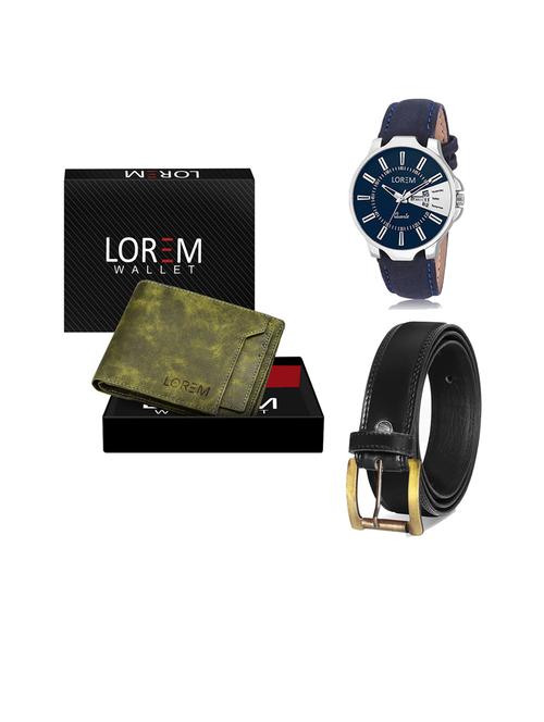 belt, wallet & watch gift combo - 19446430 - Very Small Image - 1