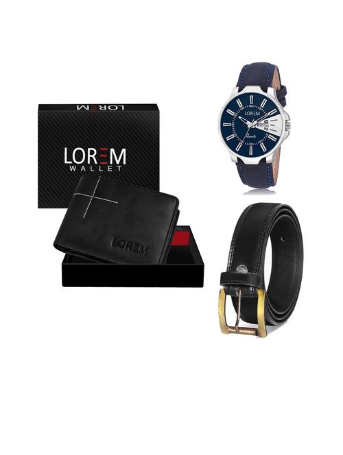 belt, wallet & watch gift combo - 19446454 - Very Small Image - 1