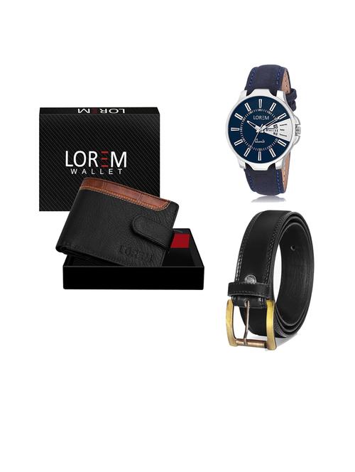 belt, wallet & watch gift combo - 19446459 - Very Small Image - 1