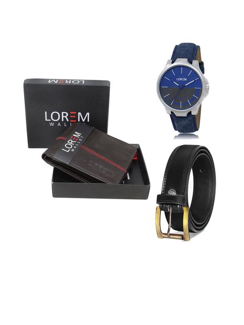 belt, wallet & watch gift combo - 19446466 - Very Small Image - 1