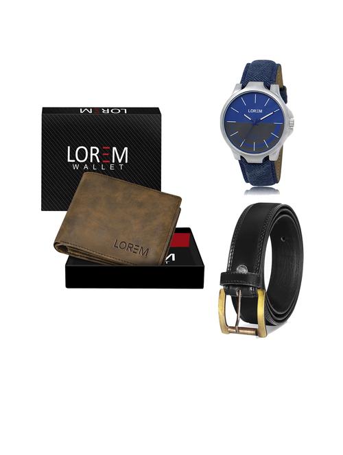 belt, wallet & watch gift combo - 19446484 - Very Small Image - 1